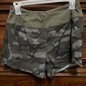 Olive Camo Women's Athletic Shorts